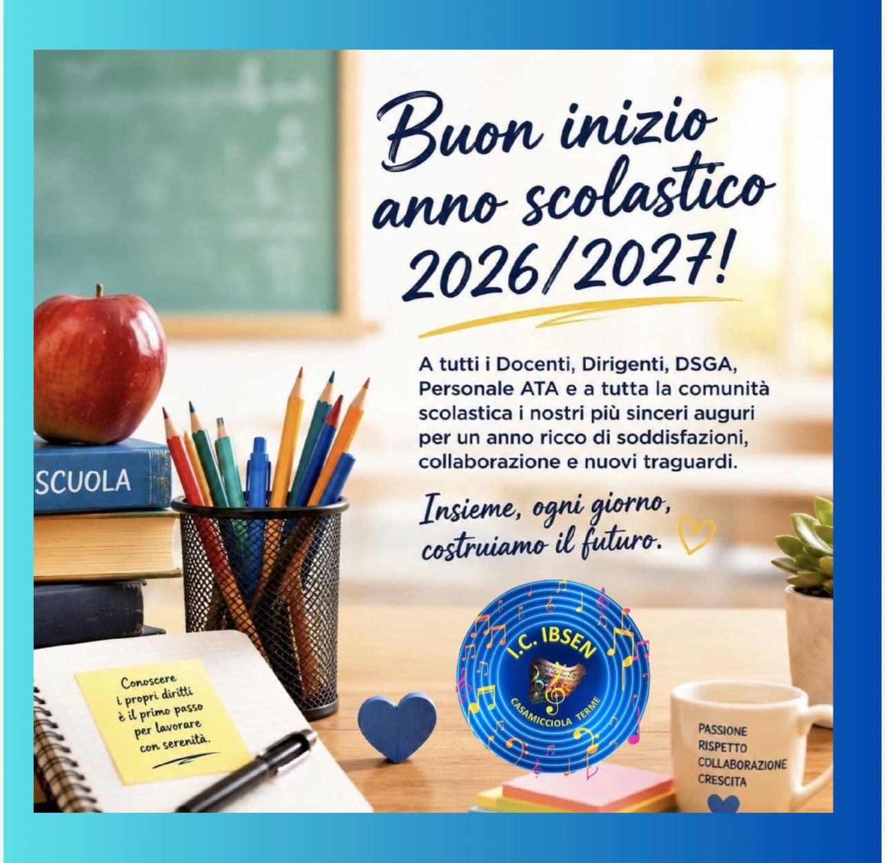 BUON INIZIO ANNO SCOLASTICO 2026/27