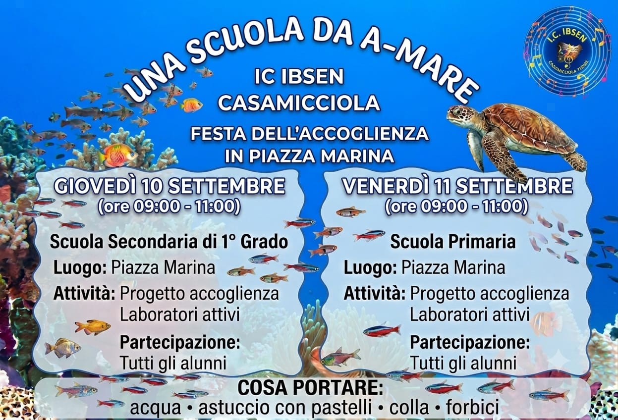 🔔 Progetto Accoglienza a.s. 2026/2027: Si parte in Piazza Marina!